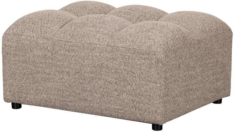 Woood Allure Hocker Geweven Stof Bruin Melange