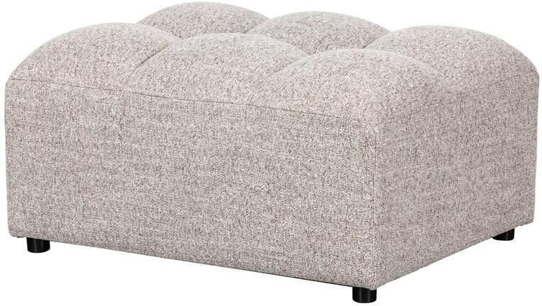 Woood Allure Hocker Geweven Stof Naturel Melange