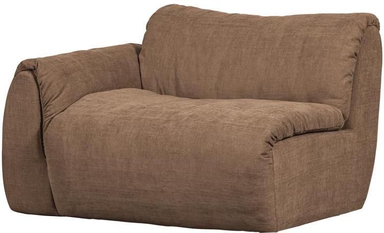 Woood Baggy 1-Zits Met Arm Links Geweven Chenille Bruin-81x114x101