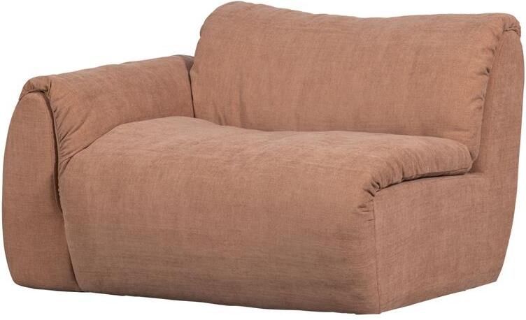 Woood Baggy 1-Zits Met Arm Links Geweven Chenille Oudroze