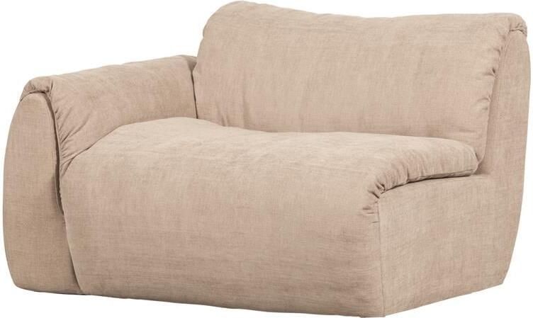 Woood Baggy 1-Zits Met Arm Links Geweven Chenille Zand -81x114x101