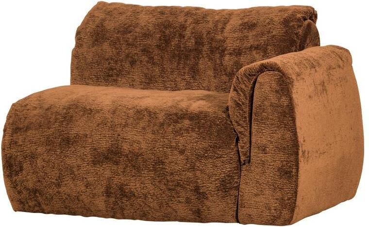 Woood Baggy 1-Zits Met Arm Rechts 3D Chenille Middenbruin