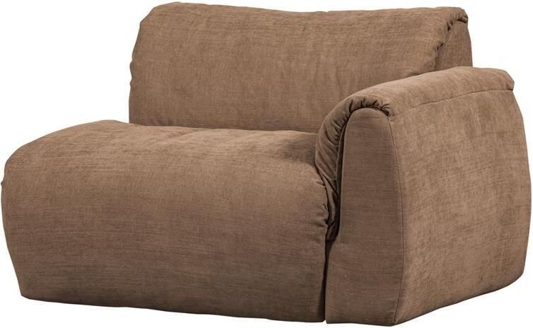 Woood Baggy 1-Zits Met Arm Rechts Geweven Chenille Bruin