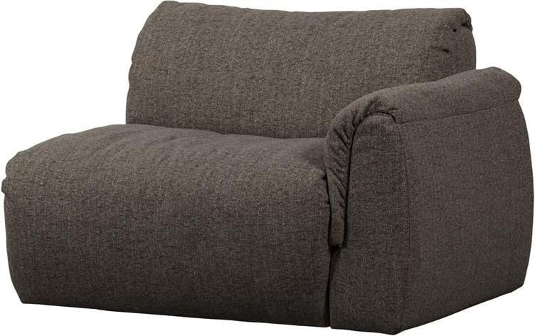 Woood Baggy 1-Zits Met Arm Rechts Geweven Stof Warmgrijs Melange