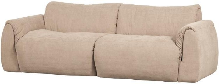 Woood Baggy 2-Zits Bank Geweven Chenille Zand 81x228x102