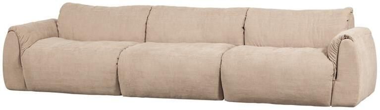 Woood Baggy 3-Zits Bank Geweven Chenille Zand 81x309x101