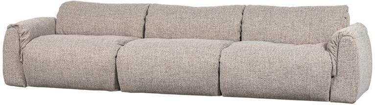 Woood Baggy 3-Zits Bank Geweven Stof Naturel Melange 81x309x101