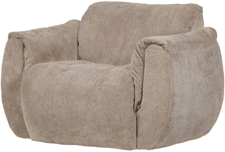 Woood Baggy Draaifauteuil 3D Chenille Zand 81x104x84