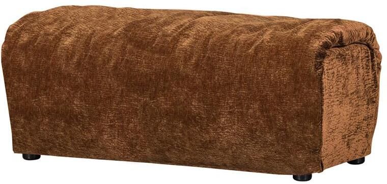 Woood Baggy Hocker 3D Chenille Middenbruin 45x91x51