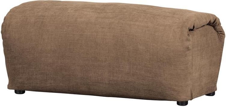 Woood Baggy Hocker- Geweven Chenille Bruin 46x91x50