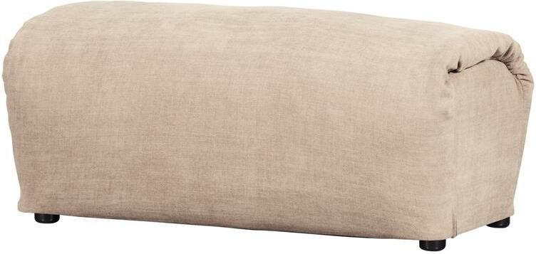 Woood Baggy Hocker Geweven Chenille Zand 46x91x50