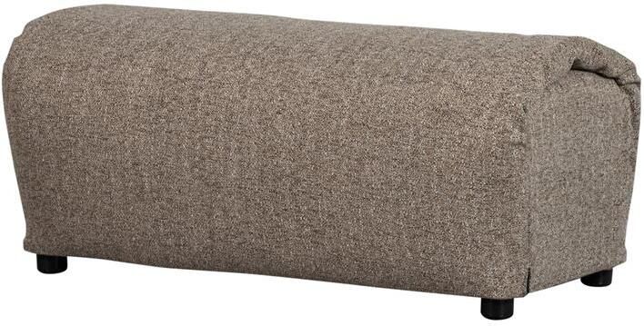 Woood Baggy Hocker Geweven Stof Bruin Melange 45x91x51