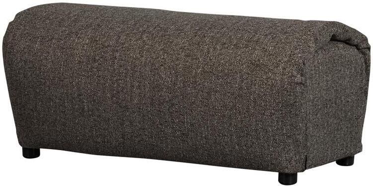 Woood Baggy Hocker- Geweven Stof Warmgrijs Melange 46x91x50