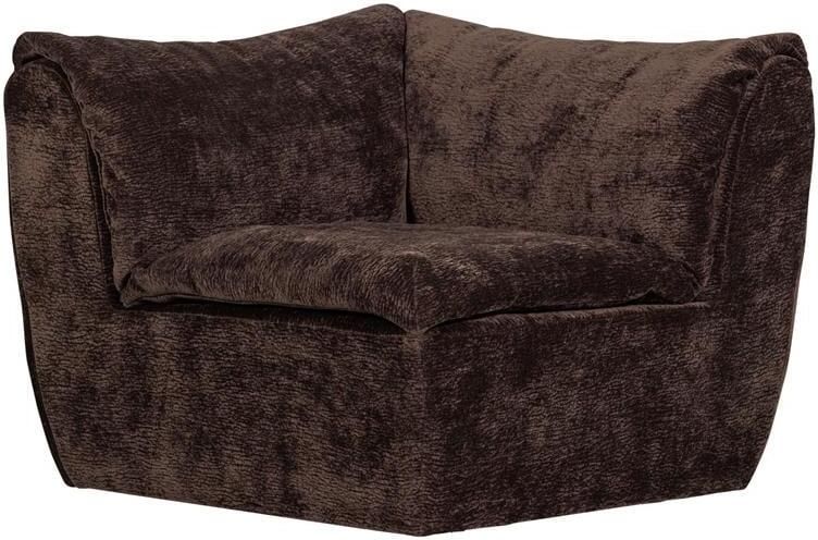 Woood Baggy Hoekelement 3D Chenille Donkerbruin 81x96x96