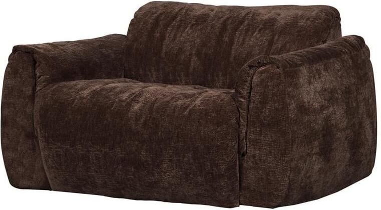 Woood Baggy Loveseat 3D Chenille Donkerbruin 81x138x101