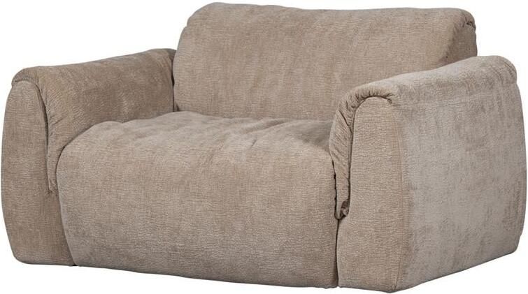 Woood Baggy Loveseat 3D Chenille Zand 81x138x101