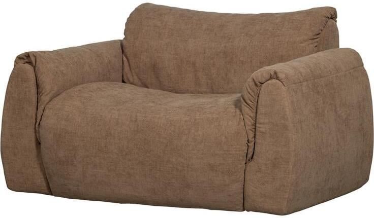 Woood Baggy Loveseat Geweven Chenille Bruin 81x138x101