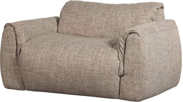 Woood Baggy Loveseat Geweven Stof Bruin Melange 81x138x101