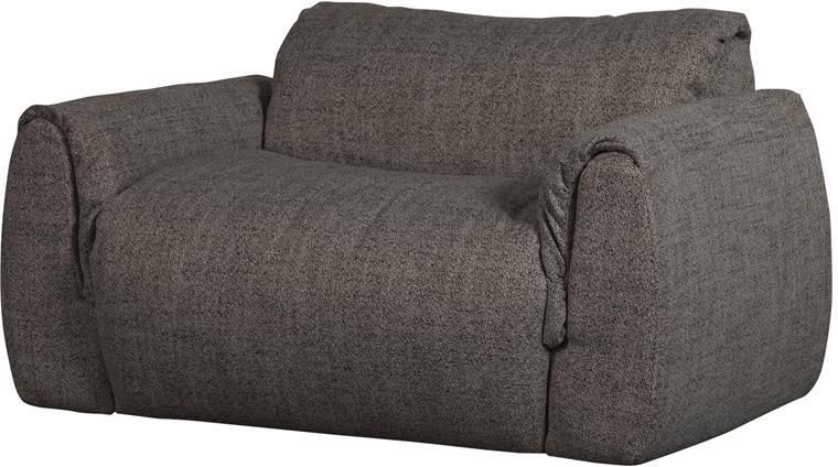 Woood Baggy Loveseat Geweven Stof Warmgrijs Melange 81x138x101
