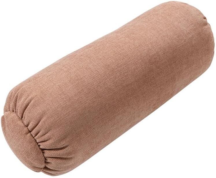 Woood Baggy Rolkussen Geweven Chenille Oudroze 23x50x23
