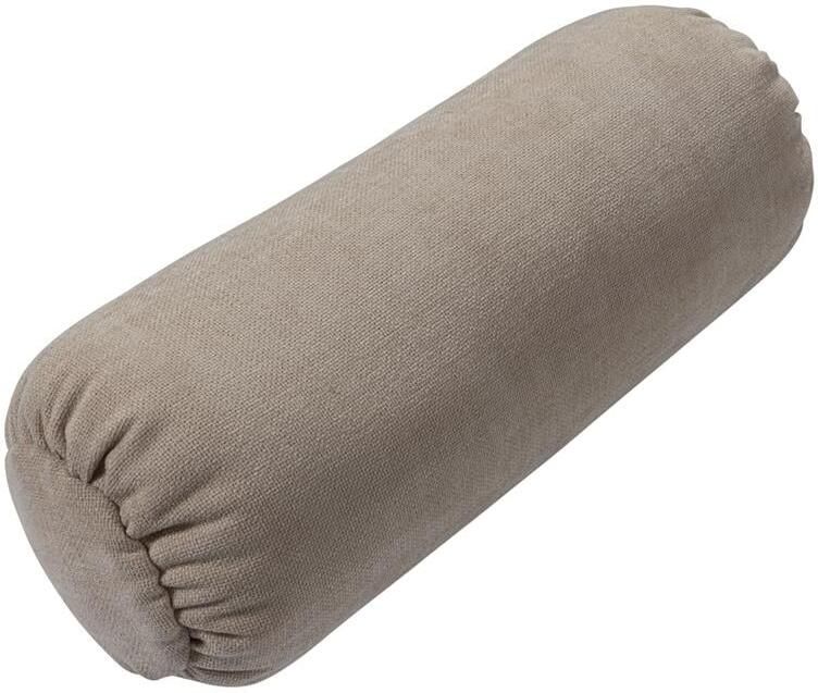 Woood Baggy Rolkussen Geweven Chenille Zand 23x50x23