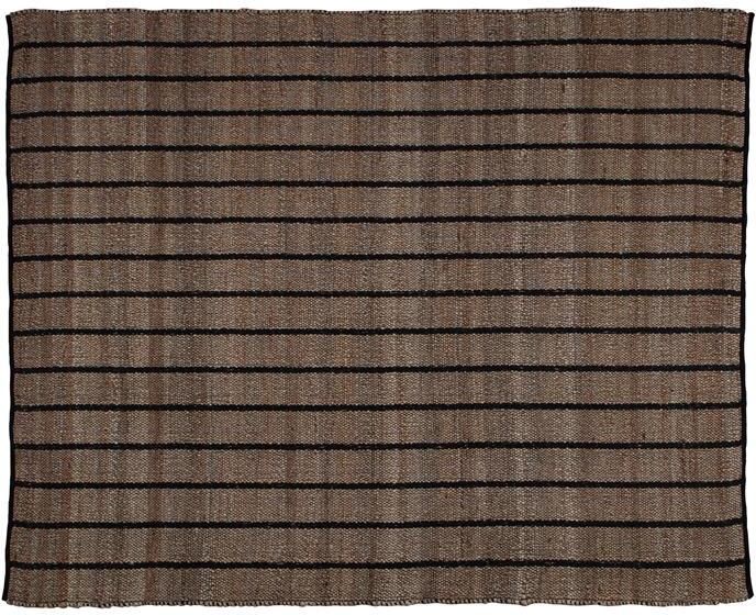 WOOOD Exclusive Basil Vloerkleed Jute Naturel Zwart 170x240 - Foto 2