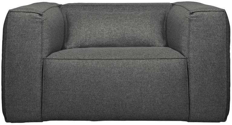 Woood Bean Fauteuil Incl. Kussen Stof Middengrijs