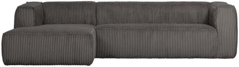 Woood Bean Hoekbank Links Ribstof Terrazzo