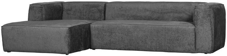 Woood Bean Hoekbank Links Structure Velvet Cloud Sky