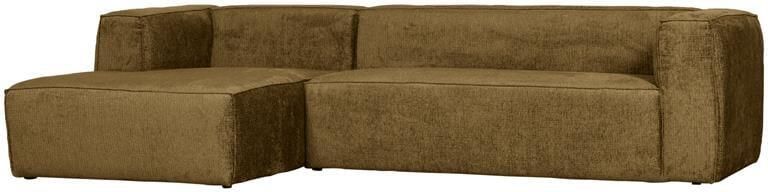 Woood Bean Hoekbank Links Structure Velvet Spices