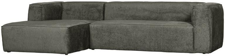 Woood Bean Hoekbank Links Structure Velvet Waterplant