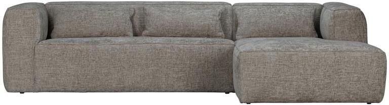 Woood Bean Hoekbank met Chaise Longue Rechts Melange Travertin