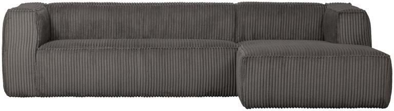 Woood Bean Hoekbank met Chaise Longue Rechts Ribstof Terrazzo