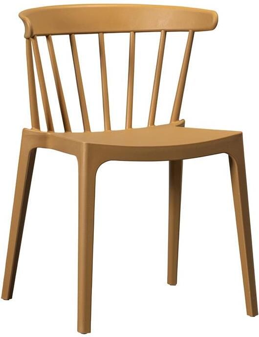 WOOOD Bliss Eetkamerstoel Tuinstoel Plant Fiber Caramel 75x52x53 - Foto 2