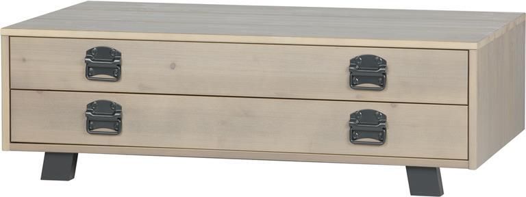 WOOOD Derby Salontafel Grenen Smoke 35x110x62 - Foto 2