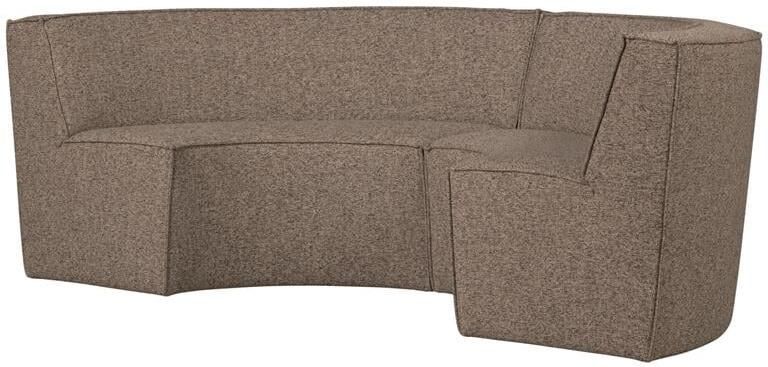 Woood Europa 4-Zits Eetbank Polyester Bruin 133x133x87