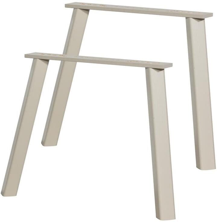 Woood Haarlem 4-standen poot Eiken Beige Set van 2