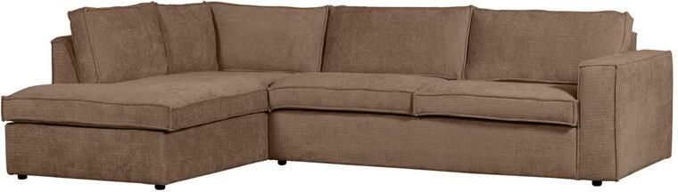 Woood Hoekbank Links Hajo Chenille Mud 84x283x197
