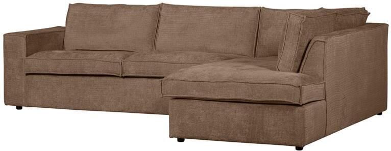 Woood Hoekbank Rechts Hajo Chenille Mud 84x283x197