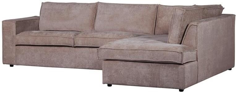 Woood Hoekbank Rechts Hajo Chenille Taupe 84x283x197