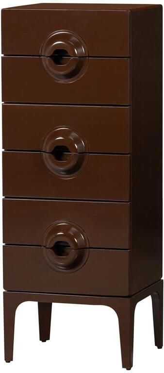 Woood ladekast 6 lades Merge Hout Bruin|Rood 120x44x45 cm - Foto 2