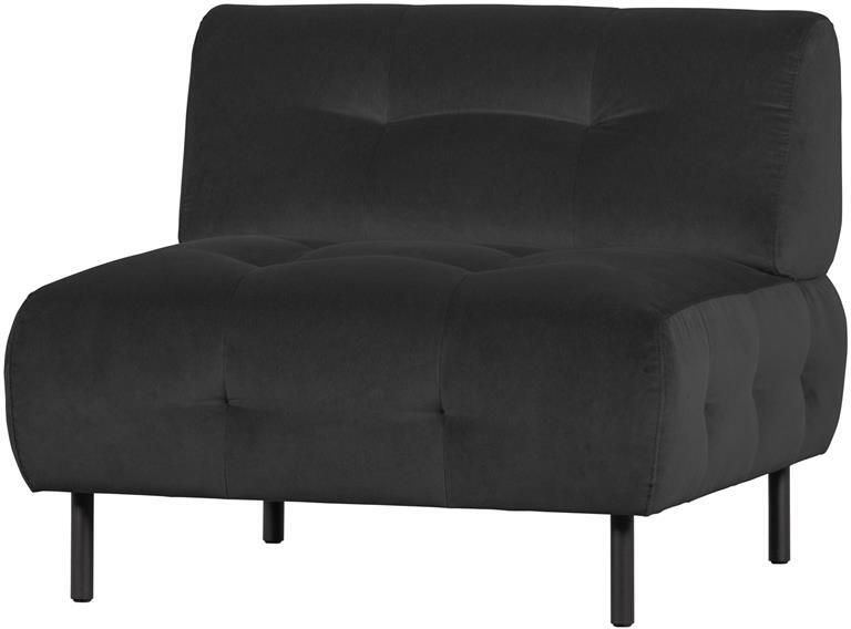 Woood Lloyd Fauteuil Velvet Cast Iron 75x90x90
