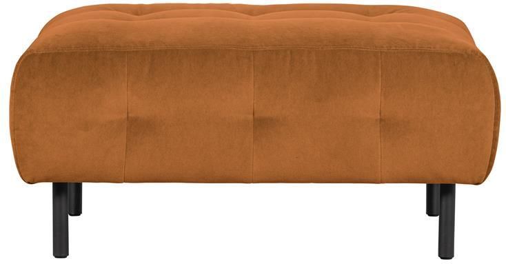 WOOOD Exclusive WOOOD Hocker Lloyd Velvet Cinnamon Vierkant - Foto 2