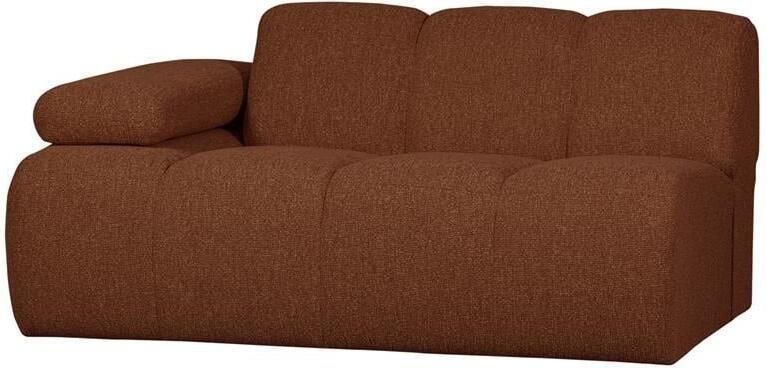 Woood Mojo 1 5-Zits Bank Met Arm Links Bouclé Roest Bruin