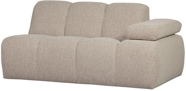 Woood Mojo 1 5-Zits Bank Met Arm Rechts Bouclé Beige 74x160x97