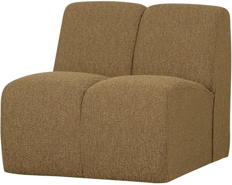 Woood Mojo 1-Zits Bank Bouclé Geel|Bruin 74x80x97