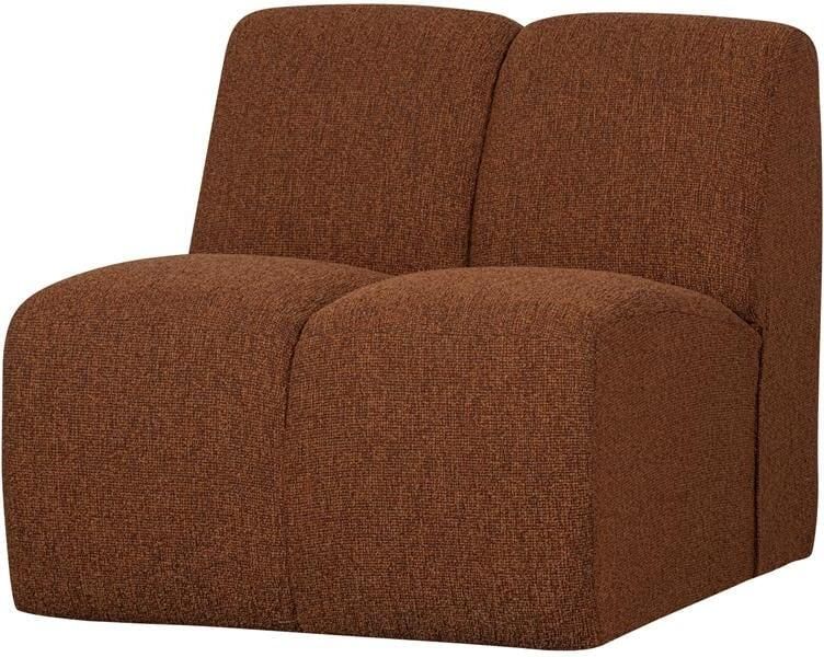 Woood Mojo 1-Zits Bank Bouclé Roest Bruin Melange 74x80x97