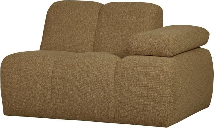 Woood Mojo 1-Zits Bank Met Arm Rechts Bouclé Beige 74x120x97