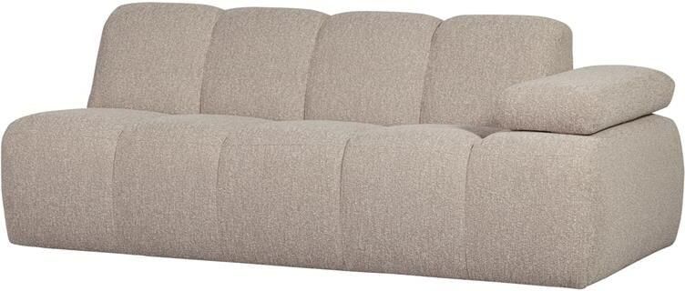 Woood Mojo 2-Zits Bank Met Arm Rechts Bouclé Beige 74x200x97