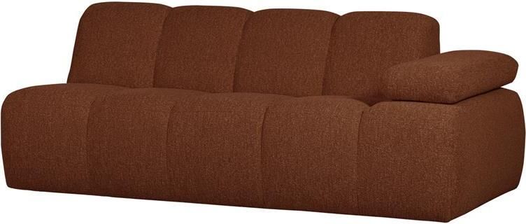 Woood Mojo 2-Zits Bank Met Arm Rechts Bouclé Roest Bruin Melange